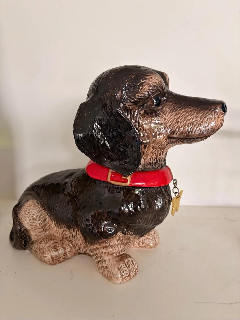 YuYu Creative Home Dolomite Dachshund Cookie/Treat Jar From Neiman Marcus